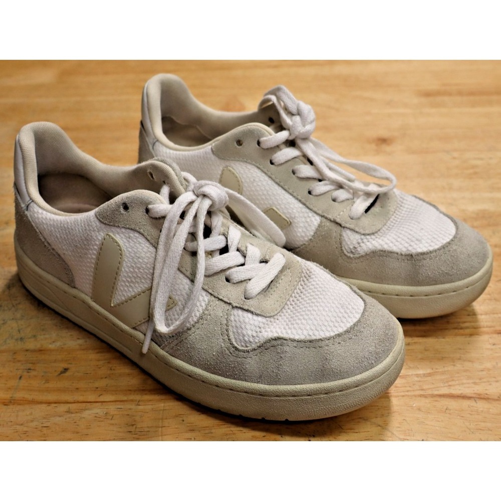 Veja Shoes Womens Size 7 White Canvas Low Top Casual Tennis Sneakers